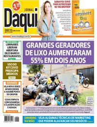 Capa do jornal Jornal Daqui 19/04/2021