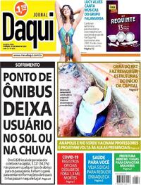Capa do jornal Jornal Daqui 19/05/2021