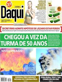 Capa do jornal Jornal Daqui 19/06/2021