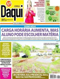 Capa do jornal Jornal Daqui 19/10/2021