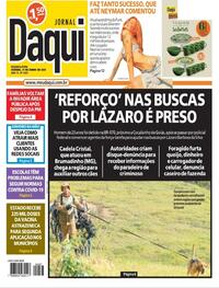 Capa do jornal Jornal Daqui 21/06/2021