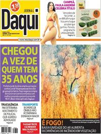 Capa do jornal Jornal Daqui 22/07/2021