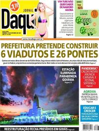 Capa do jornal Jornal Daqui 22/10/2021