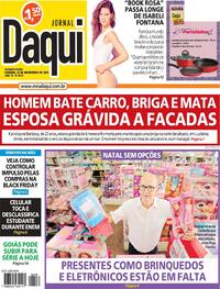 Capa do jornal Jornal Daqui 22/11/2021