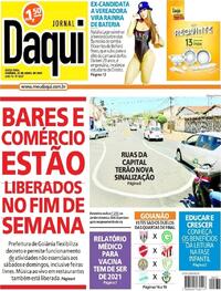 Capa do jornal Jornal Daqui 23/04/2021