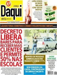 Capa do jornal Jornal Daqui 23/06/2021