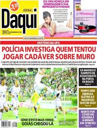 Capa do jornal Jornal Daqui 23/11/2021