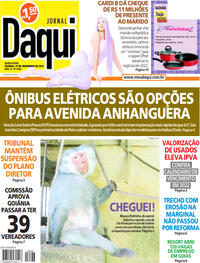 Capa do jornal Jornal Daqui 23/12/2021