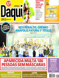 Capa do jornal Jornal Daqui 24/05/2021