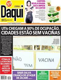 Capa do jornal Jornal Daqui 24/06/2021