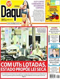 Capa do jornal Jornal Daqui 26/01/2021