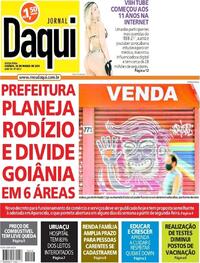 Capa do jornal Jornal Daqui 26/03/2021