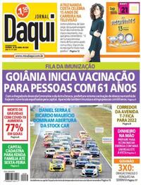 Capa do jornal Jornal Daqui 26/04/2021