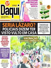 Capa do jornal Jornal Daqui 26/06/2021