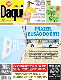 Capa do jornal Jornal Daqui 26/10/2021