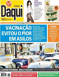 Capa do jornal Jornal Daqui 27/07/2021
