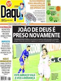 Capa do jornal Jornal Daqui 27/08/2021
