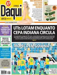 Capa do jornal Jornal Daqui 28/06/2021