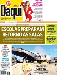 Capa do jornal Jornal Daqui 29/03/2021