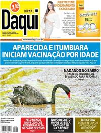 Capa do jornal Jornal Daqui 29/05/2021