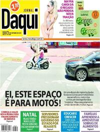 Capa do jornal Jornal Daqui 29/10/2021