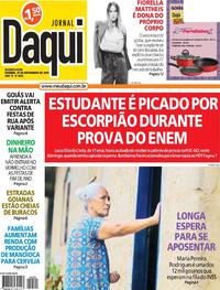 Capa do jornal Jornal Daqui 29/11/2021