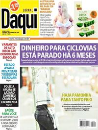 Capa do jornal Jornal Daqui 30/06/2021