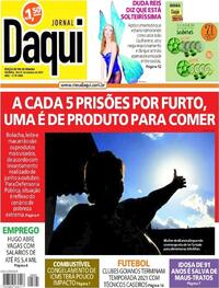 Capa do jornal Jornal Daqui 30/10/2021