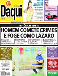 Capa do jornal Jornal Daqui 30/11/2021