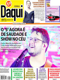Capa do jornal Jornal Daqui 30/12/2021