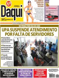 Capa do jornal Jornal Daqui 31/12/2021