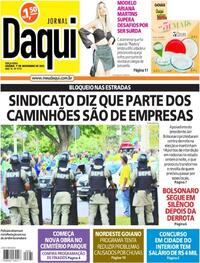 Capa do jornal Jornal Daqui 01/11/2022