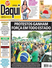 Capa do jornal Jornal Daqui 03/11/2022