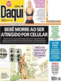 Capa do jornal Jornal Daqui 04/10/2022