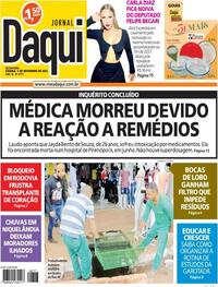 Capa do jornal Jornal Daqui 04/11/2022