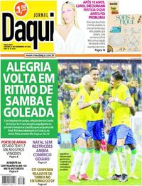 Capa do jornal Jornal Daqui 06/12/2022