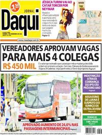 Capa do jornal Jornal Daqui 07/12/2022