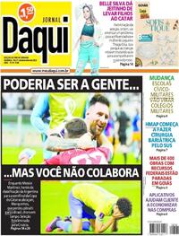 Capa do jornal Jornal Daqui 10/12/2022