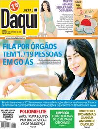 Capa do jornal Jornal Daqui 15/10/2022