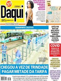 Capa do jornal Jornal Daqui 16/12/2022
