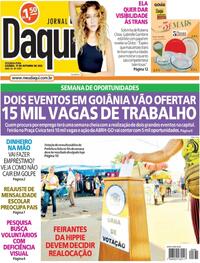 Capa do jornal Jornal Daqui 17/10/2022