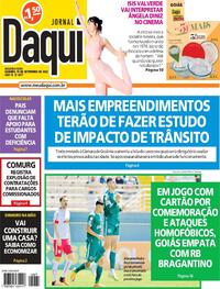 Capa do jornal Jornal Daqui 19/09/2022