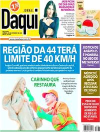 Capa do jornal Jornal Daqui 20/09/2022