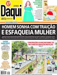 Capa do jornal Jornal Daqui 21/09/2022