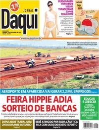 Capa do jornal Jornal Daqui 21/10/2022