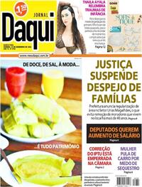 Capa do jornal Jornal Daqui 22/12/2022