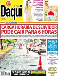 Capa do jornal Jornal Daqui 23/09/2022