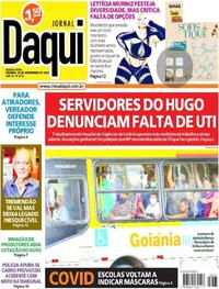 Capa do jornal Jornal Daqui 23/11/2022