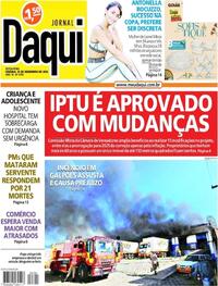 Capa do jornal Jornal Daqui 23/12/2022