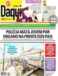 Capa do jornal Jornal Daqui 24/11/2022